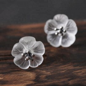 Original-design-Silver-Flower-Stud-earring-crystal (3)